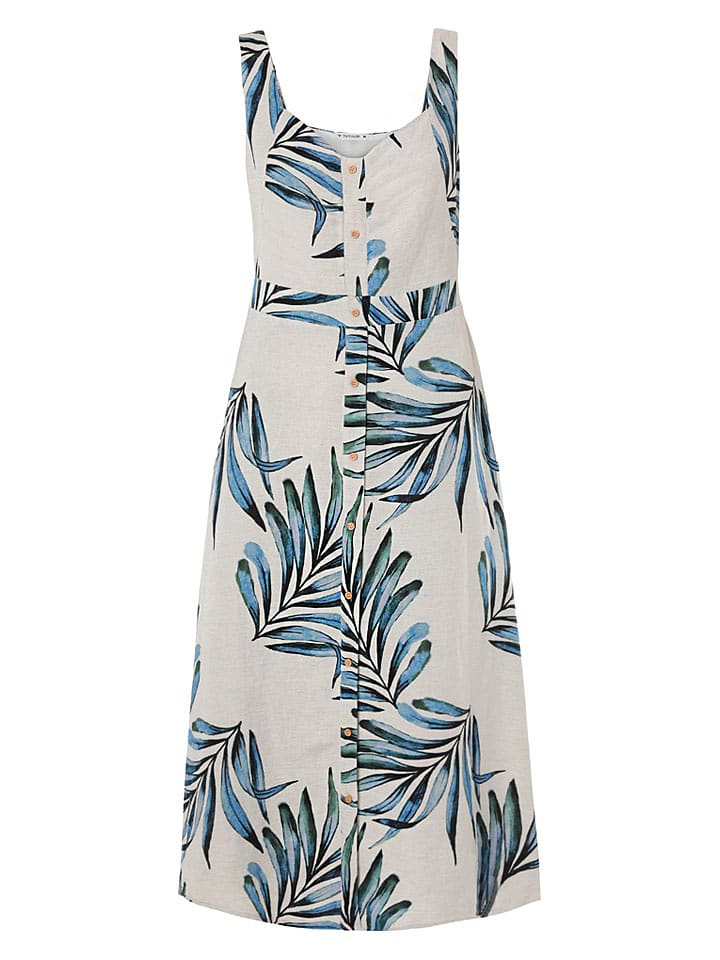 TATUUM Kleid "Linna" in Creme/ Blau - 44