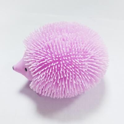 Smart Shopping Spot Cute Animal Stress Relief Fidget Squeeze Ball Glitter Spiky Sensory Toy For Adults purple