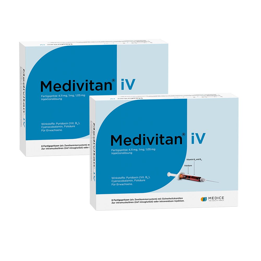 Medivitan IV Fertigspritze x2 2x8 St Fertigspritzen