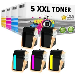 Druckfuxx, Toner, 5x XXL Toner für Xerox Phaser 7100 N Phaser 7100 DN Drucker Kartusche