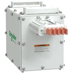 Schneider Electric ITSC400GS42BO0500E Endeinspeisekasten, I-Line Track, 400A, Kupfer, 3L+N+PE (PE 50%CU), IP42, Linksmontage, weiß RAL9003