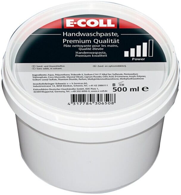 E-COLL Pâte de lavage à la main qualité premium 500 ml en pot (4317784306508)
