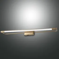 Rapallo LED Wandleuchte - Bilderleuchte - Spiegelleuchte Messing satiniert Fabas Luce
