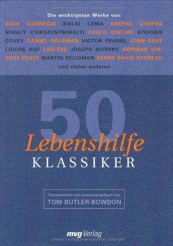 Tom Butler-Bowdon - 50 Lebenshilfe-Klassiker - Preis vom 30.09.2026 09:01:18 h