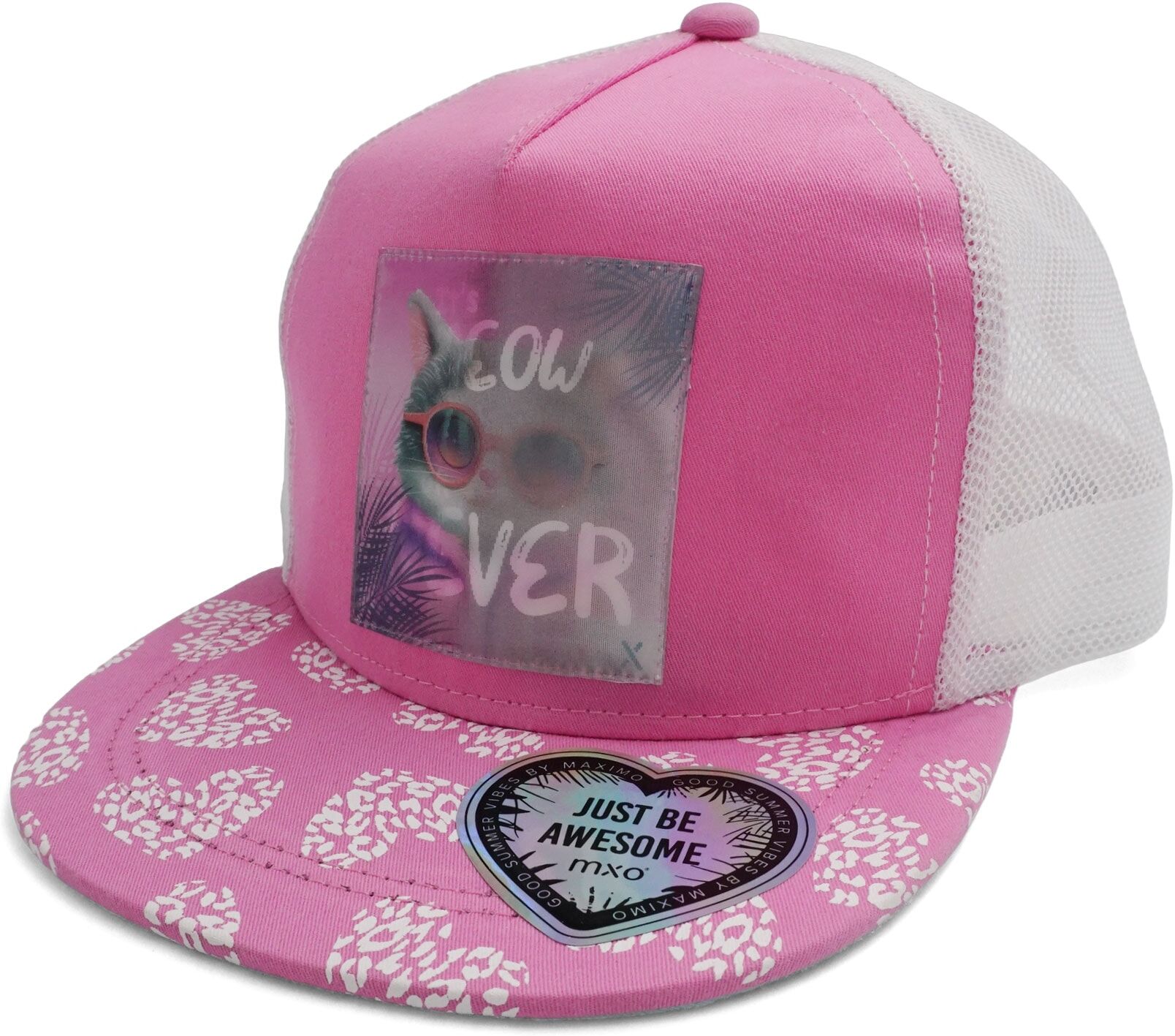 Baseball Cap MAXIMO, Baby, Gr. 51/53, pink (mandelblüte), Canvas, Baumwolle, Caps Baseball Cap, Pink, Katze, Trucker-Cap, Mesh, Snapback, flaches Schild, Mädchen mandelblüte 51/53