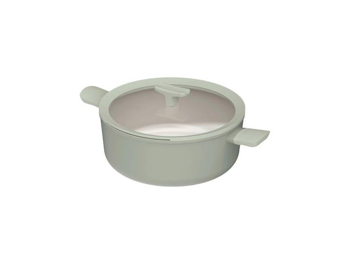 BergHOFF Kochtopf Balance, Salbeigrün, Metall, 6.2 l, 16 cm, backofengeeignet, Griffe werden nicht heiß, schadstofffrei gemäß EU-Standards, Kochgeschirr, Töpfe, Kochtöpfe