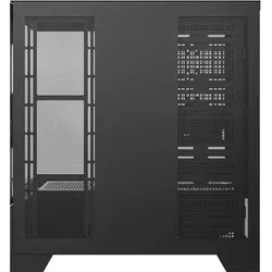 Darkflash Tech Darkflash DY451 computer case without fans (black) (ATX, ITX, mATX), PC Gehäuse, Schwarz