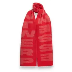 Essentiel Antwerp für Damen. KRISIS Foulard Logo Krisis rot (OSFA), Lässig, Wolle