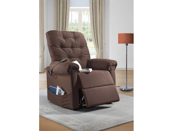 TV-Sessel mit Motor und Aufstehhilfe, Braun