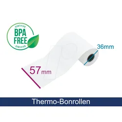 ARTD ADT573612LA - EC-Cash-Rollen, 57 mm, 12 m, 1er Pack