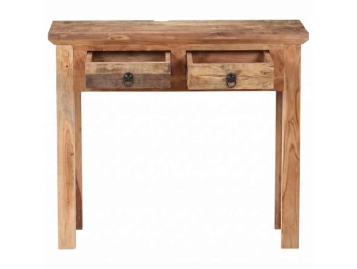 GPUTYGHN Konsolentisch 90,5x30x75 cm Akazie Recyceltes Massivholz 2 Schubladen,Flurtisch,Beistelltisch,Flur,Wohnzimmer,Schlafzimmer,organisieren