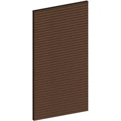 Skan Holz Seitenwand aus Lamellen B 113 x H 217 cm für Vordächer Fehmarn, Sellin, Prerow nussbaum