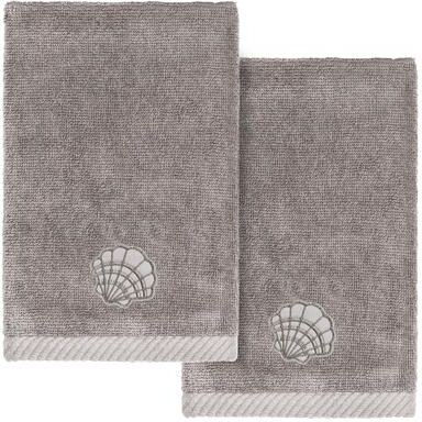 Authentic Hotel and Spa Shell Row Fingertip Towel Set