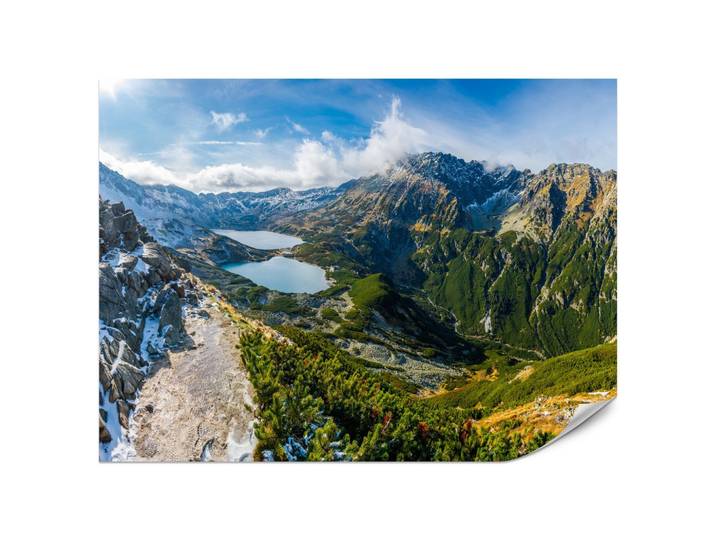 FOTOTAPETE für Wohnzimmer Tal der Fünf Polnischen Seen Gebirge 200x140