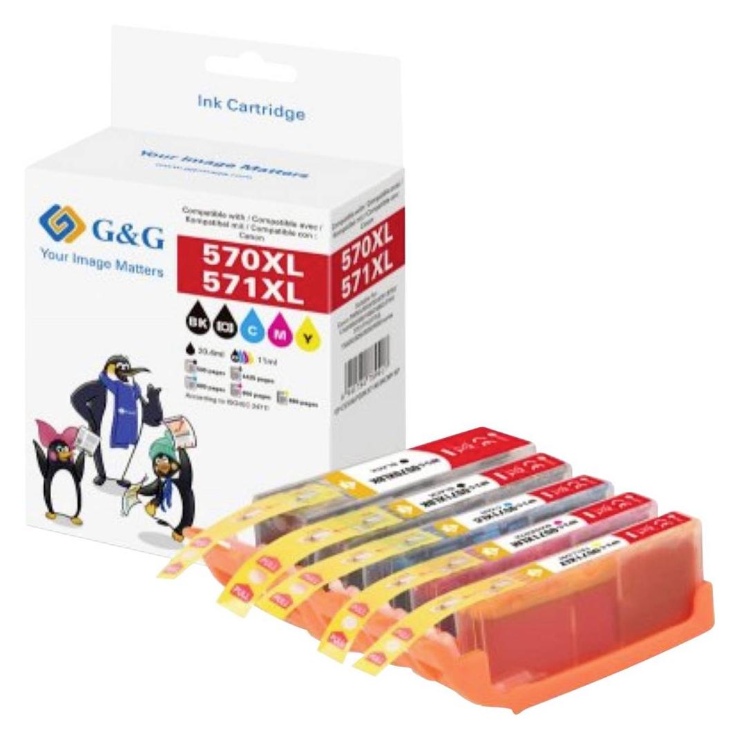 G&G Kombipack kompatibel Canon PGI-570XL/CLI-571XL (BK, C, M, Y) (14791)