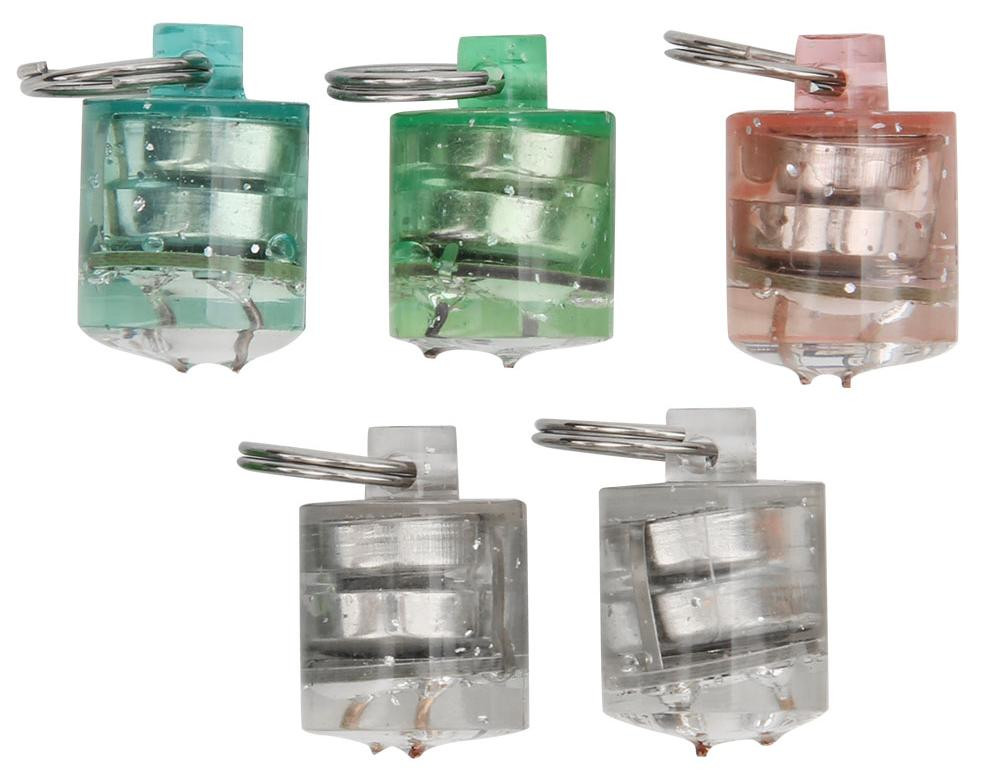 Set van 5 LED-onderwaterlampen als nachtlamp en lokmiddel voor vissen