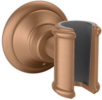 Hansgrohe Brausehalter 16325140 feste Halteposition, Metall, brushed bronze