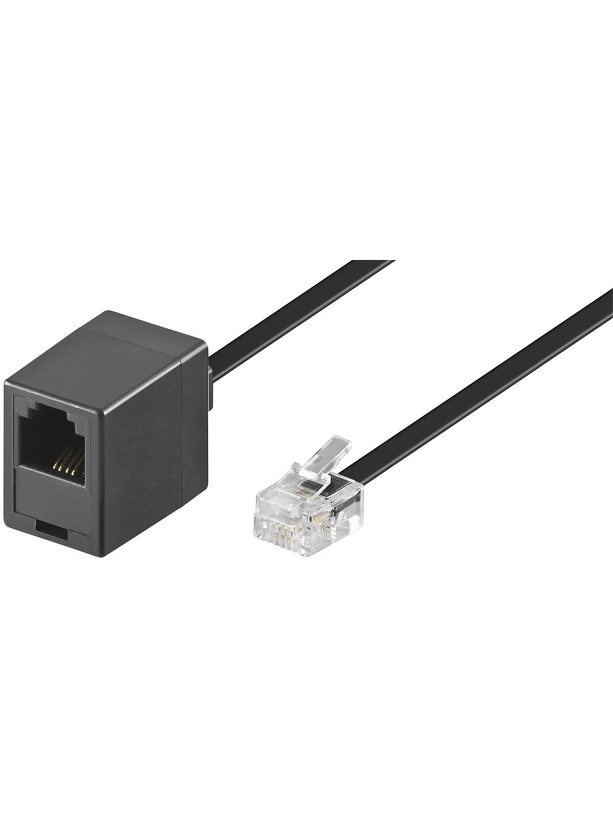 Pro Modular telephone extension cable - Schwarz - 3m