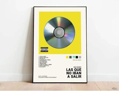 Uplift Treasures Latin Music Album Canvas Wall Art Poster 1 40x50cm No Frame
