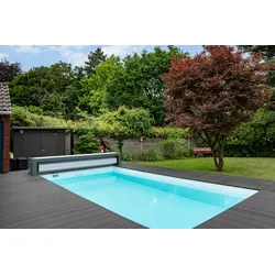 Pool Lamellen-Abdeckung - Bank