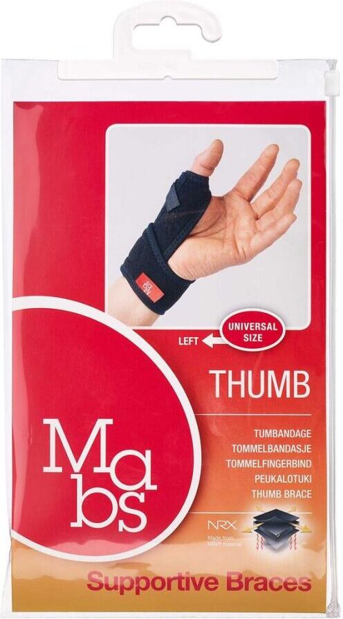 Mabs Neopren Tommelbandage Venstre One Size Medicinsk udstyr 1 stk