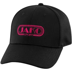 JAKO Malle Basic Cap 656 - schwarz/pink