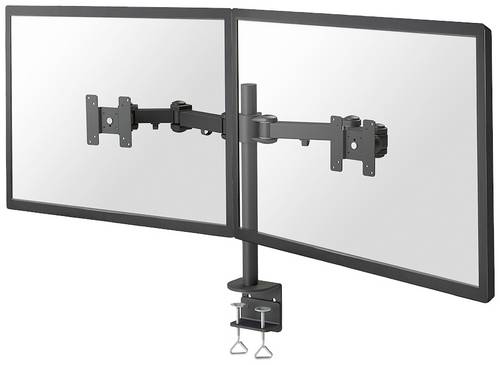 Neomounts FPMA-D960D Monitor-Tischhalterung 2 Display(s) 25,4 cm (10 ) - 68,6 cm (27 ) Schwarz Neigbar, Schwenkbar, Rotierbar, Ausziehbar