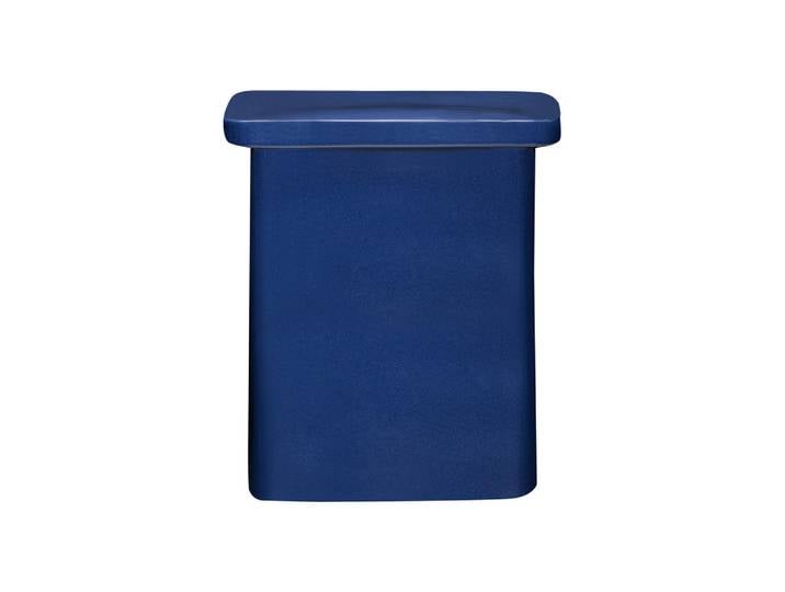 Blomus Hocker Toki, Blau, Keramik, rechteckig, 38x45x26 cm, Wohnzimmer, Hocker, Sitzhocker