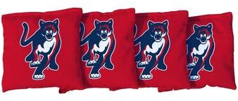 Skip's Garage Columbus State Cougars Red Cornhole Bags