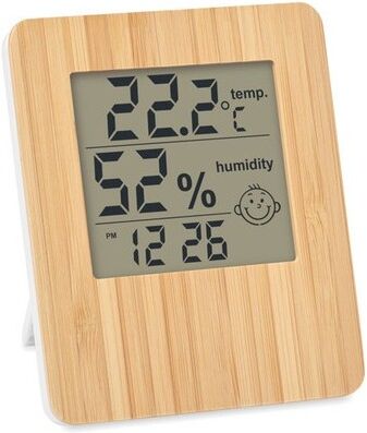 Station météo personnalisé en bambou SUNCITY ABS bois