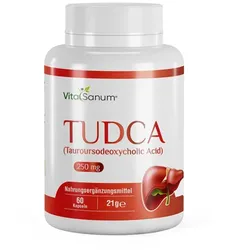 VitaSanum®- TUDCA  (Tauroursodeoxycholic Acid) 250 mg 60 Kapseln