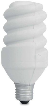 Lampadina Antistress PU LightUp gialla, morbida e antistress Personalizzate o neutre