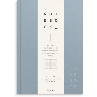 Burde Notizbuch Textil hellblau liniert A5, Notizbuch von , Burde Publishing AB