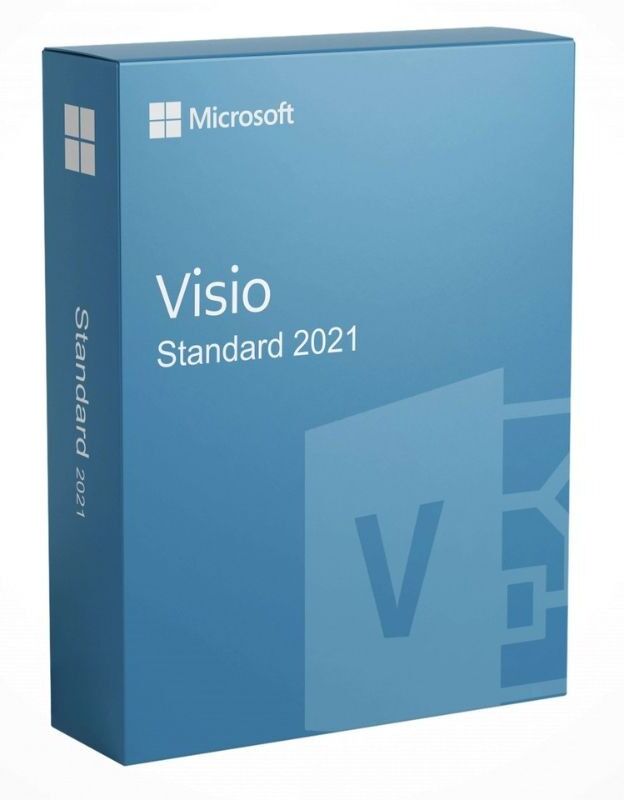 Microsoft Visio 2021 Standard Logiciel de création de diagrammes performant destiné aux entreprises pour la visualisation de processus,