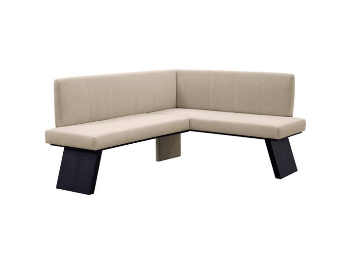 Eckbank, Weiß, L-Form, 160x140 cm, Esszimmer, Bänke, Eckbänke