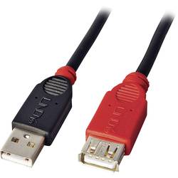LINDY USB-Kabel USB 2.0 USB-A Stecker, USB-A Buchse 5.00 m Schwarz Aktiv mit Signalverstärkung 42817