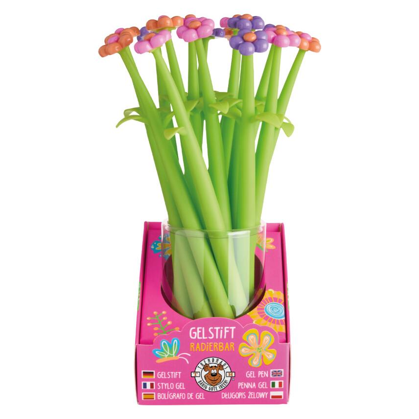 Trendhaus GF-6 Gelstift Wackelblume radierbar, 3-fach (1x) (968227)