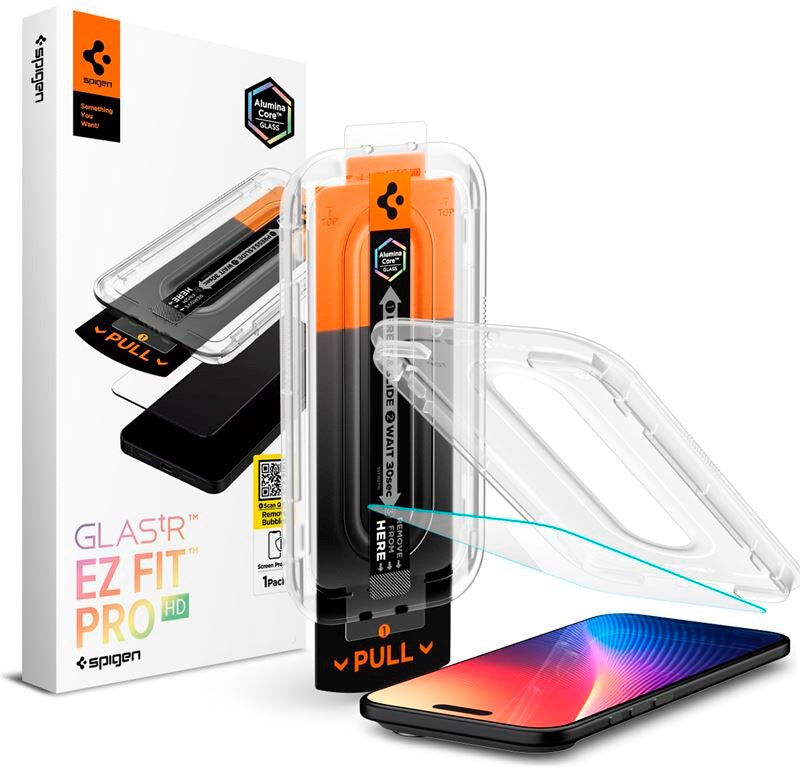 Spigen iPhone Air Glass tR EZ Fit Pro HD Skærmbeskyttelsesglas - Gennemsigtig