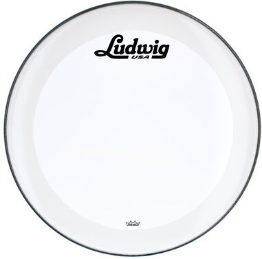 Ludwig "22" Bass Drum Head Vint. Logo" Smooth White