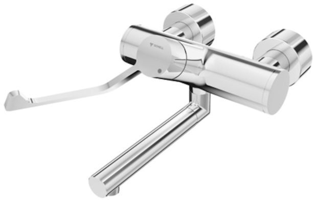 Schell Vitus Einhebel-Waschtisch-Armatur 016260699 210 mm, Klinik-Armhebel, Mischwasser, verchromt
