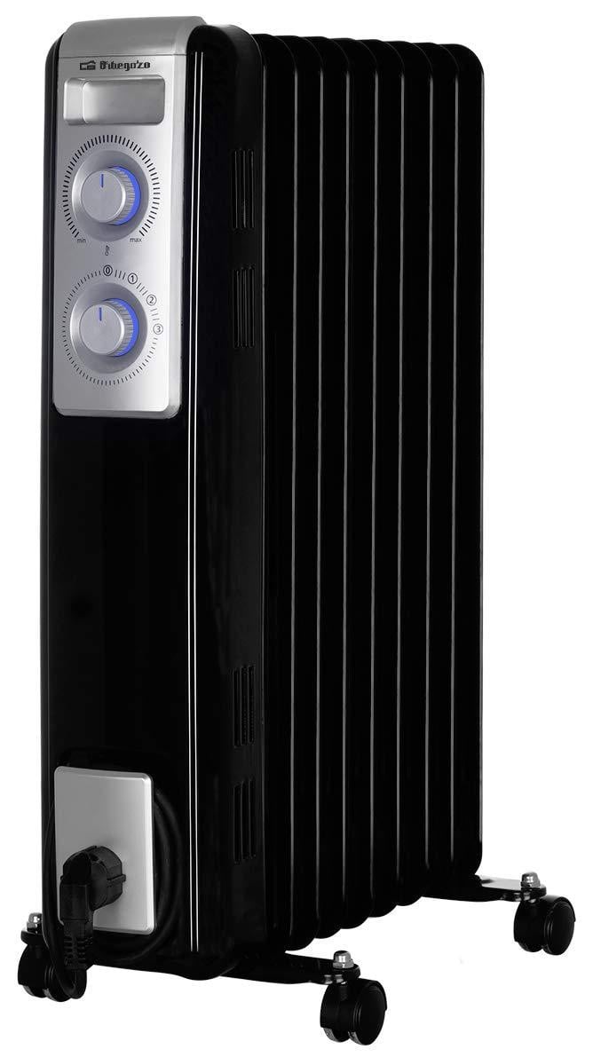 Orbegozo olie radiator RN 2000, 2000 W, 9 verwarmingselementen, LED-verlichting, instelbare thermostaat en wielen