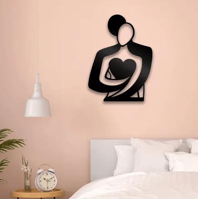 Inspire Curations Embrace Love Metal Wall Art Sign Modern Romantic Room Decor Accent Embrace Love Metal Wall Art Sign Modern Romantic Room Decor Accent