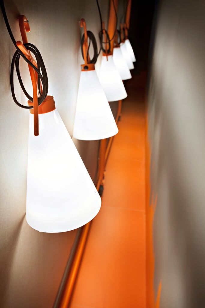 Flos Mayday Indoor Tischleuchte / Pendelleuchte (orange) orange