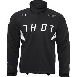 Thor Warmup, Textiljacke - Schwarz/Weiß - 2XL