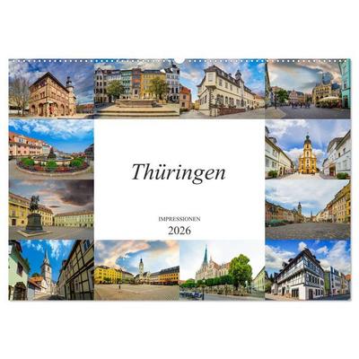 Thüringen Impressionen (Wandkalender 2026 DIN A2 quer), CALVENDO Monatskalender