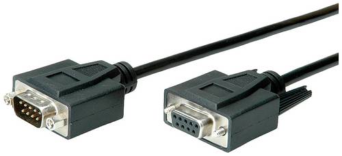 Value Seriell Anschlusskabel [1x D-SUB-Stecker 9pol. - 1x D-SUB-Buchse 9pol.] 1.00m Schwarz