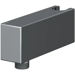 Keuco Schlauchanschluss Armaturenzub. 59993 mit Wandhalter, Schwarzchrom gebürstet,59993130000 59993130000