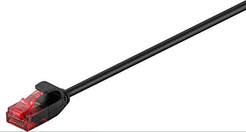 U/UTP CAT6 Slim Patchkabel - 0,5m - Zwart