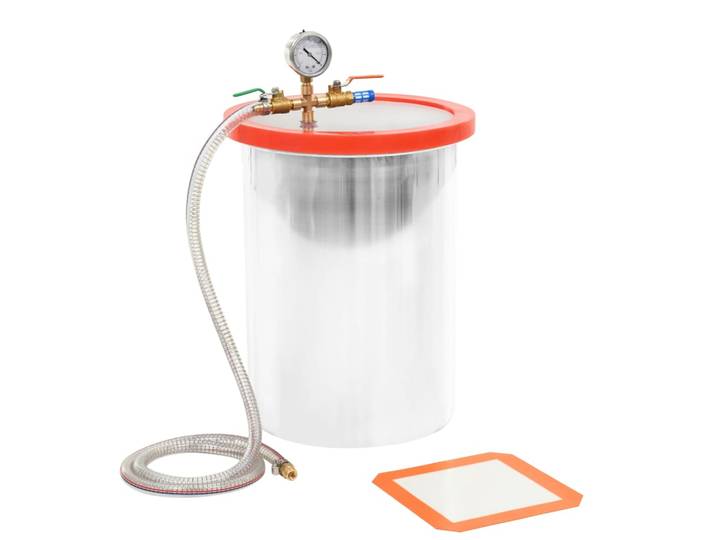 vidaXL Vakuumkammer Edelstahl 22,7 L