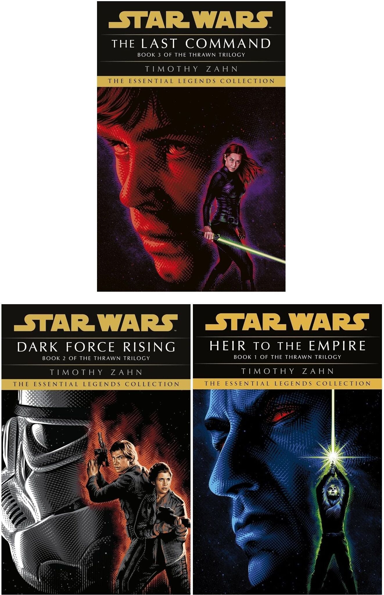 Penguin Star Wars: Essential Legends Collection Thrawn Trilogy Books Set By Timothy Zahn (Heir to the Empire, Dark Force Rising, The Last Command)